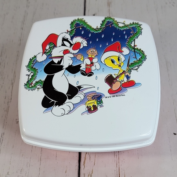 Warner Bros Vintage 1995 Selvester & Tweety Bird Collectible Sandwhich Lunch Box - Picture 2 of 16